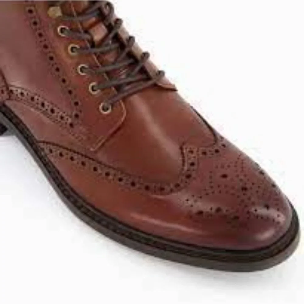 Dune Colonels Mens Brogue Ankle Boots